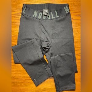 NOBULL MEN'S PLUSH HEATHER COMPRESSION TIGHT 23"